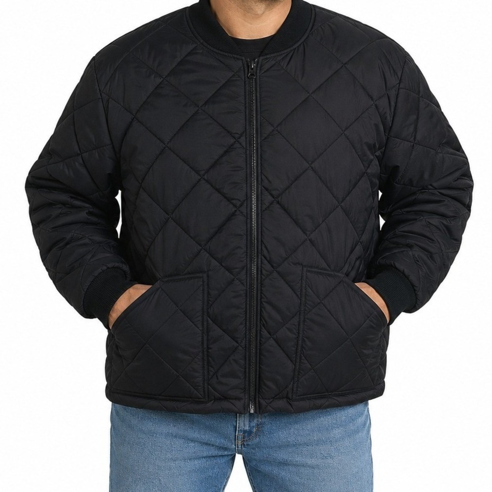 Rothco Black Diamond Quilted Bomber Jacket Men's 2XL